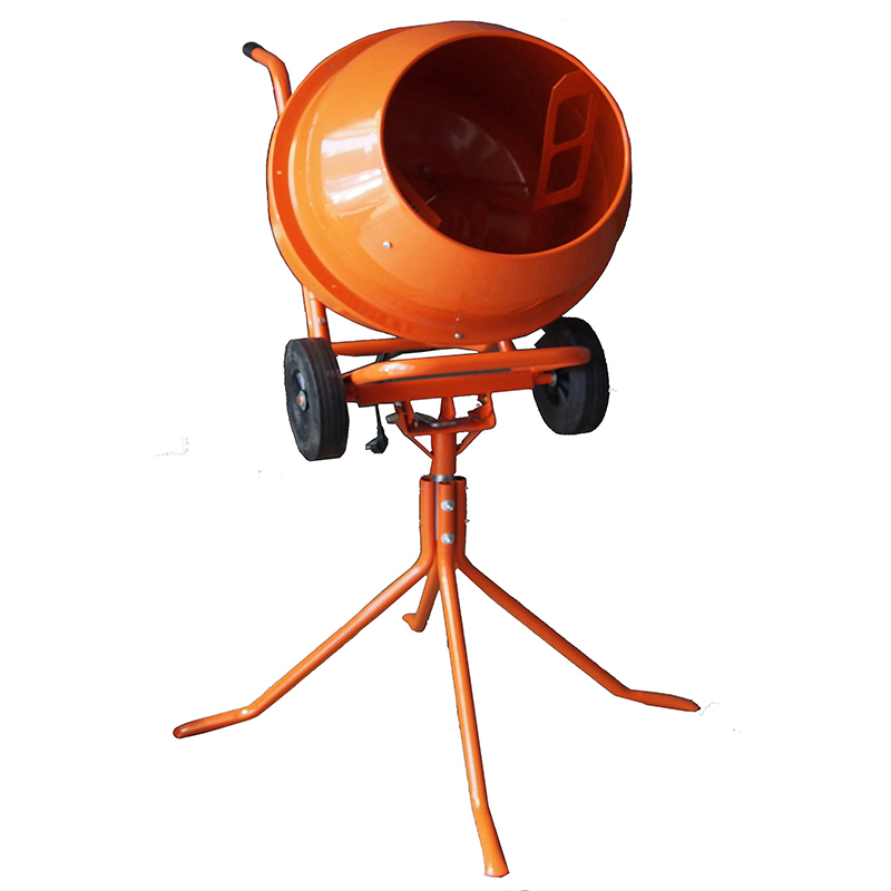 140L wheel barrow cconcrete mixer with stands